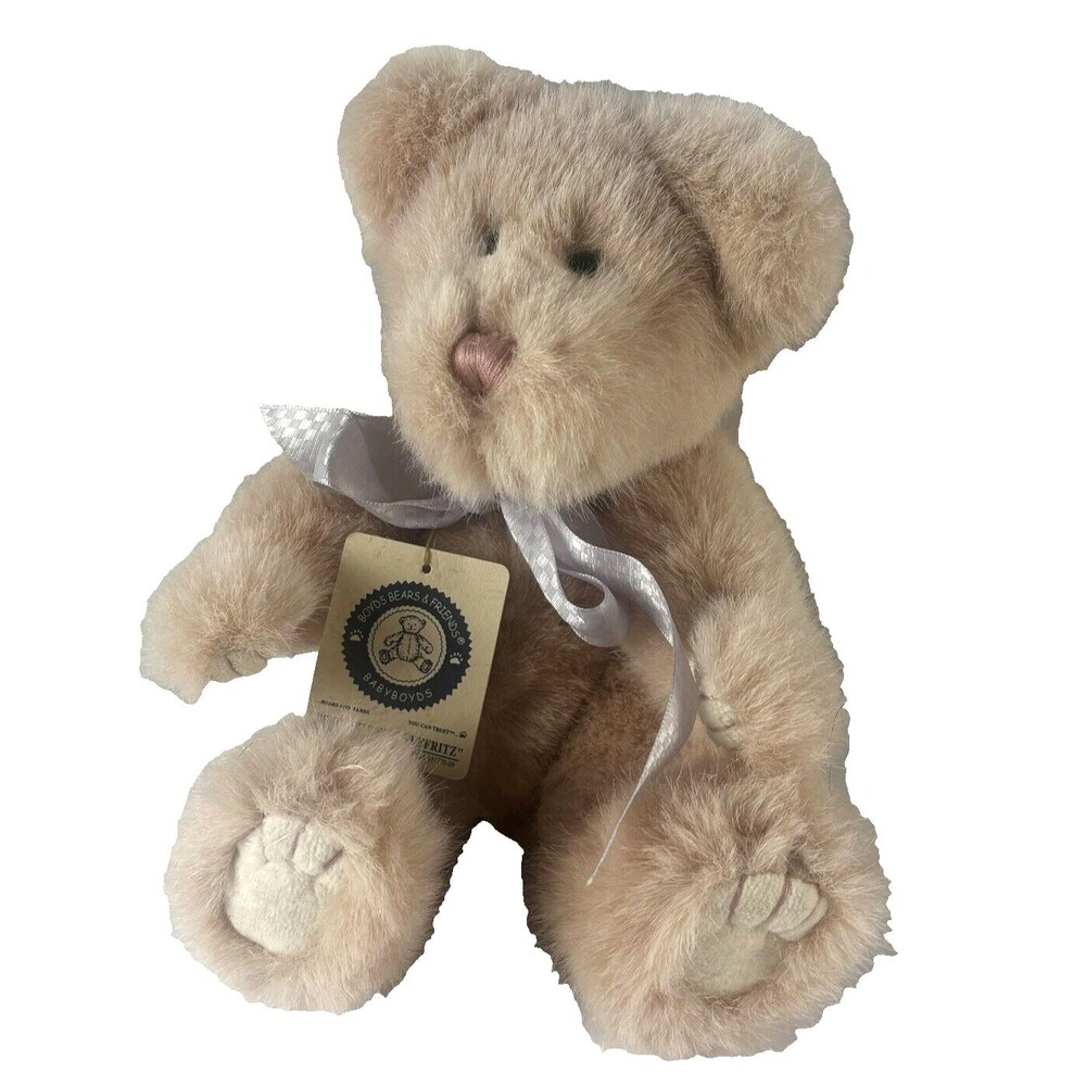 Baby Boyd's Boyd Bear 10" Pink blush Snookie Snicklefritz Plush Fully Jointed